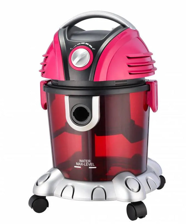 Прахосмукачка с воден филтър Oliver Voltz OV51001O, 1400W, Аксесоари, 15 л, Розовчерен