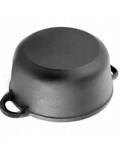 Чугунена тенджера Kinghoff KH 1523, 22 см, 2.4 литра, Индукция, Черен