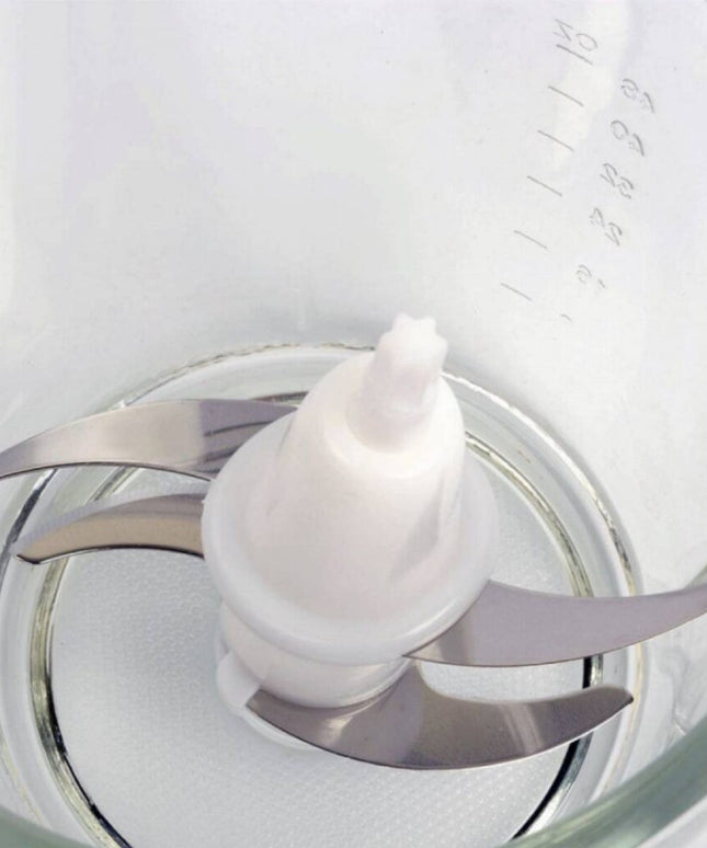 Чопър Voltz V51111B, 300W, Стъклена кана, 1.5 литра, 4 ножа, Бял