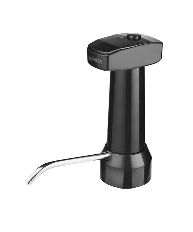 Помпа за вода Muhler WP-099, Електрическа, Акумулаторна батерия, Подходяща за туби 3-19 литра, Черен