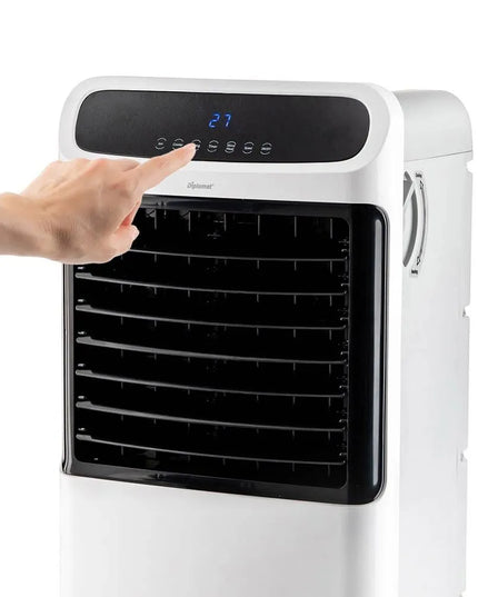 Мобилен Охладител и отоплител Diplomat DX-80CHRC, 5 в 1, 2000W, 12л, 3 степени, LED панел, Дистанционно, Таймер, Бял