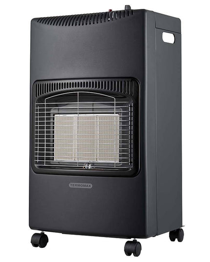 Газова печка Termomax TR42G, 4200W, 3 степени, Керамични пити ODS сензор, До 40 кв.м, Черен