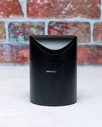 Кош за боклук мини Kinghoff KH 1813, 1.8L, 12 x17 cm, Неръждаема стомана, Черен