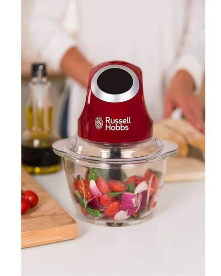 Мини чопър Russell Hobbs Desire 24660-56, 200W, 500ml, Стъклена купа, Червен