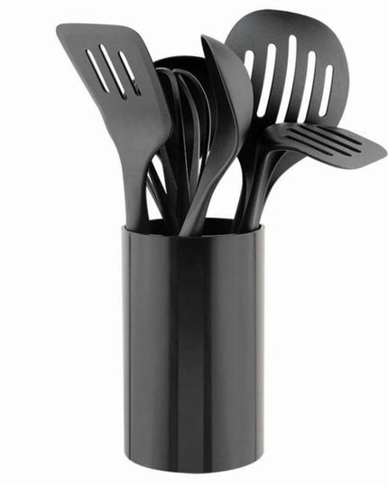 Комплект съдове и аксесоари HausRoland HR126-1, 16 части, Чайник, Прибори, Индукция, Инокс/черен мат