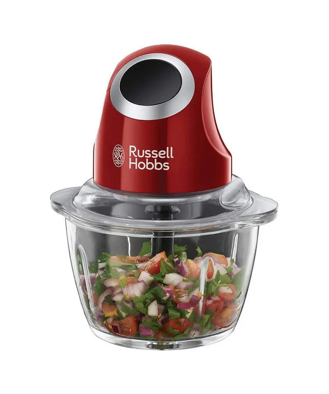 Мини чопър Russell Hobbs Desire 24660-56, 200W, 500ml, Стъклена купа, Червен