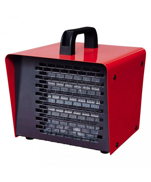 Керамична печка Zilan ZLN5558, 3000W, Термостат, Студен въздух, Червен