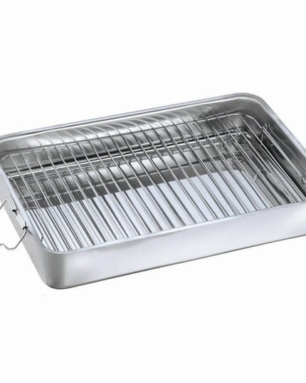 Опушвател за храна Kinghoff KH 1180, Термометър, 2 горелки, 43х27 см, Инокс