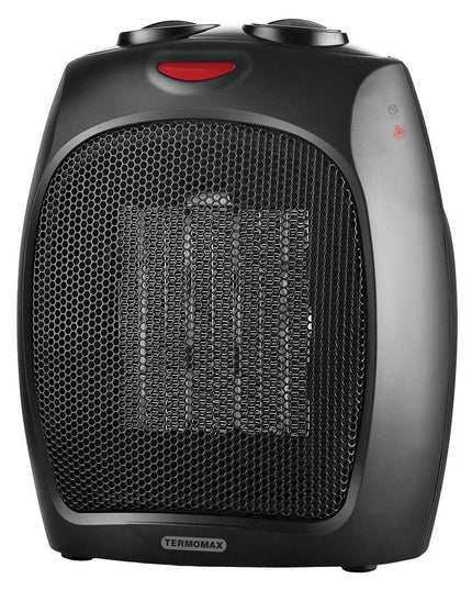 Керамична печка Termomax TR1550C, 1500W, 2 скорости, Защита IP20, Термостат, Черен