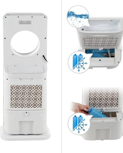 Мобилен охладител Muhler MC-4000, 65W, безвитлов, LED, 4 л, таймер