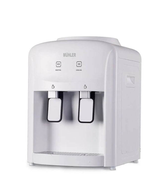 Диспенсър за вода Muhler WD-11ED, 570W, Електронен, 10-95°C, Бял