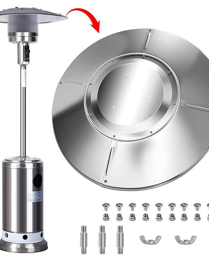 Външен газов отоплител Termomax TR135GRB, 13kW, гъба, Защита от обръщане, Защита от изтичане на газ