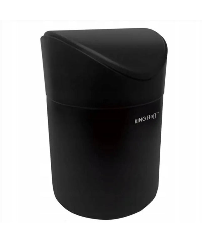 Кош за боклук мини Kinghoff KH 1813, 1.8L, 12 x17 cm, Неръждаема стомана, Черен