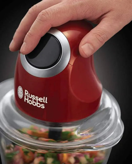 Мини чопър Russell Hobbs Desire 24660-56, 200W, 500ml, Стъклена купа, Червен