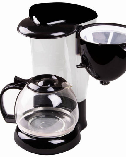 Кафемашина Rosberg R51170C, 800W, 10-12 чаши, Oгнеупорно стъкло, Черен