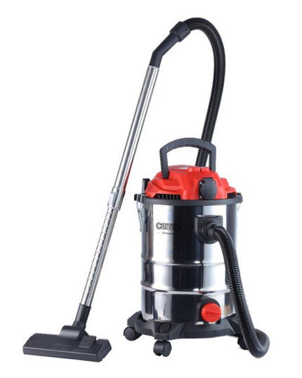 Индустриална прахосмукачка Camry CR 7045, 3400W, 20 kPa, Сухо и мокро, 4 филтъра, 25L, Инокс/Червен