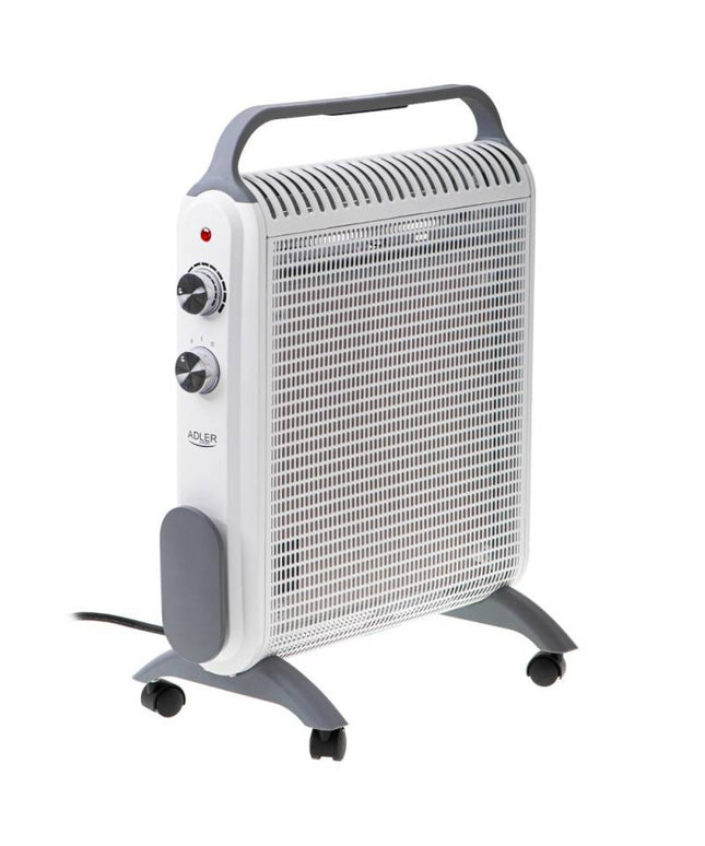 Конвекторен отоплител Adler AD 7750, 2000W, 2 степени, Термостат, Защита IP24, БялСив