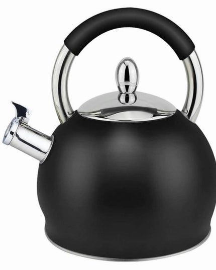 Комплект съдове и аксесоари HausRoland HR126-1, 16 части, Чайник, Прибори, Индукция, Инокс/черен мат