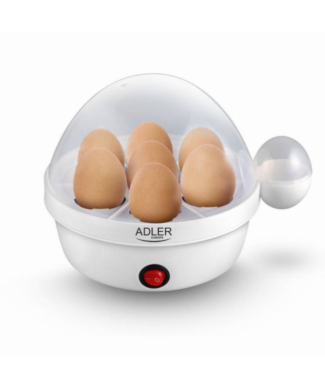 Яйцеварка Adler AD 4459, 450W, За 7 яйца, Автоматично икзлючване със сигнал, Бял