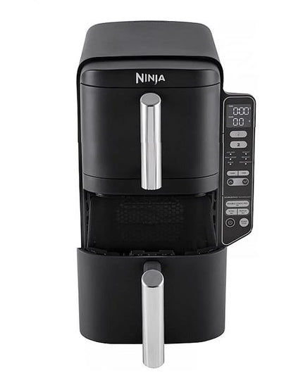 Фритюрник с горещ въздух Ninja Double Stack SL300EU, 2470W, 7.6 л, Температурен диапазон 40 – 240°C, 6 функции за готвене, Две застъпващи се зони за готвене, Черен