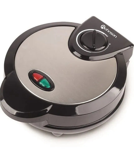 Уред за гофрети Rohnson R-268, 1200W, Незалепващо покритие, 18 см, Термостат, ЧеренИнокс