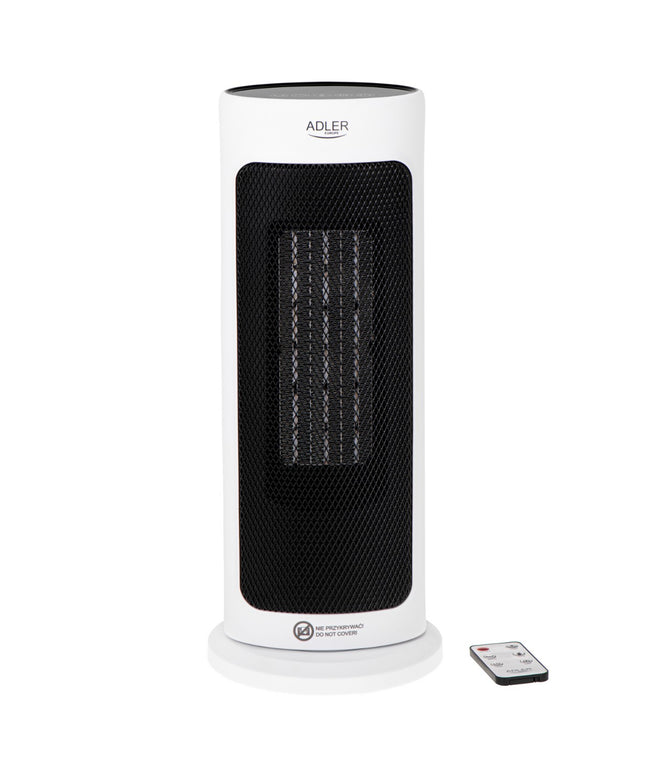 Керамична вентилаторна кула Adler AD 7738, 2200W, Дистанционно управление, LCD дисплей, Контрол на температурата, Осцилация, Таймер