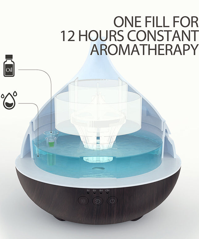 Арома дифузер Anjou AD012 500ml, Тъмно дърво