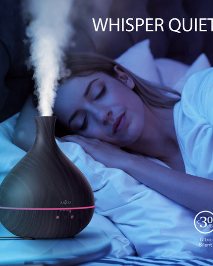 Арома дифузер Anjou AD012 500ml, Тъмно дърво