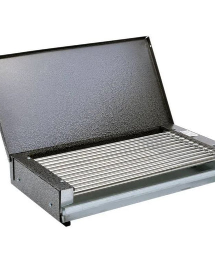 Електрическа скара Rubino EC-2K, 2000 W, Работна площ 38×24 cm, Тавичка за мазнина, Сив