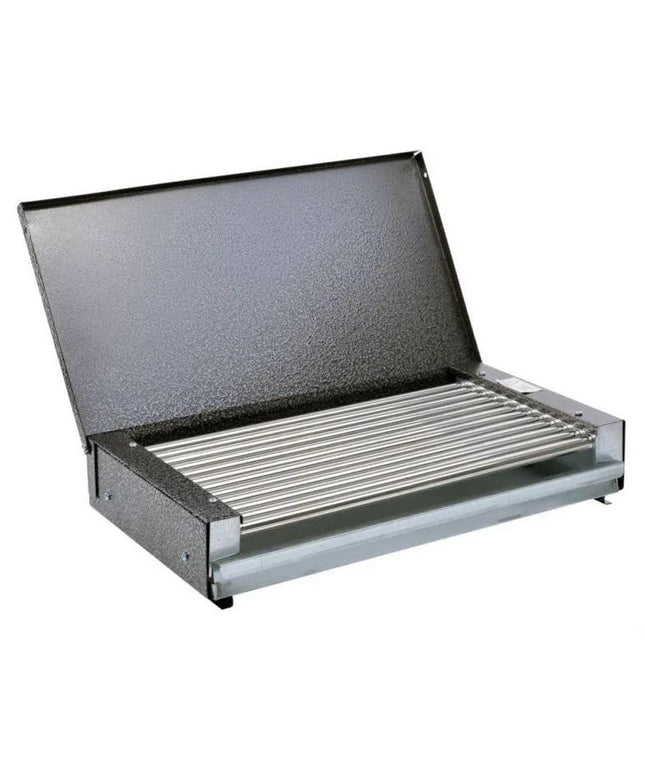 Електрическа скара Rubino EC-2K, 2000 W, Работна площ 38×24 cm, Тавичка за мазнина, Сив