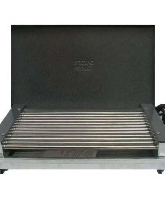 Електрическа скара Rubino EC-2K, 2000 W, Работна площ 38×24 cm, Тавичка за мазнина, Сив