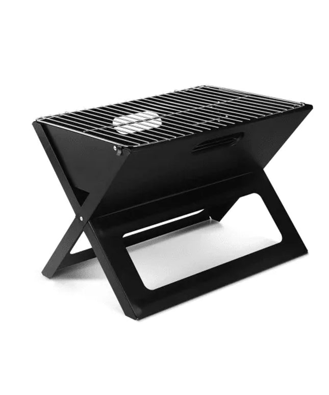 Градинско преносимо барбекю Rila Crafts, Сгъваемо, Черен