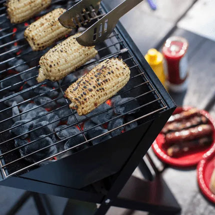 Градинско преносимо барбекю Rila Crafts, Сгъваемо, Черен