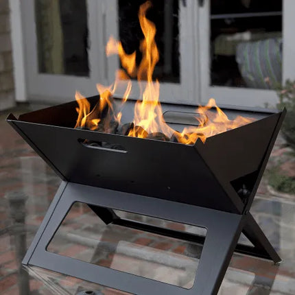 Градинско преносимо барбекю Rila Crafts, Сгъваемо, Черен