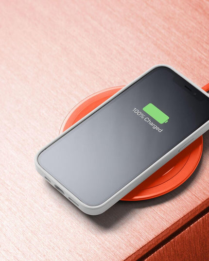 Безжично зарядно Qi Neon 10W, Оранжево