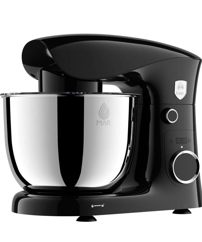 Планетарен миксер MAR MR1001, 10 скорости, 5.0L купа, 1500W, Черен/Червен
