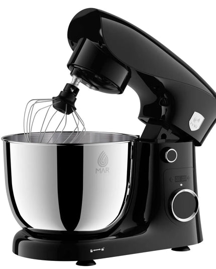 Планетарен миксер MAR MR1001, 10 скорости, 5.0L купа, 1500W, Черен/Червен