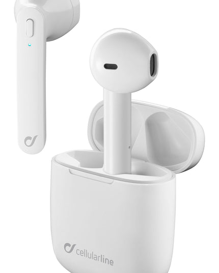 Bluetooth слушалки Aries TWS, Бели
