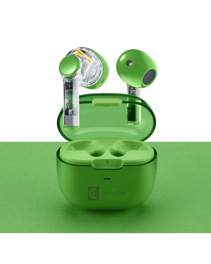 Bluetooth слушалки TWS Fine, Зелени