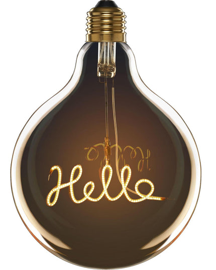 Fancy LED крушка с надпис Hello