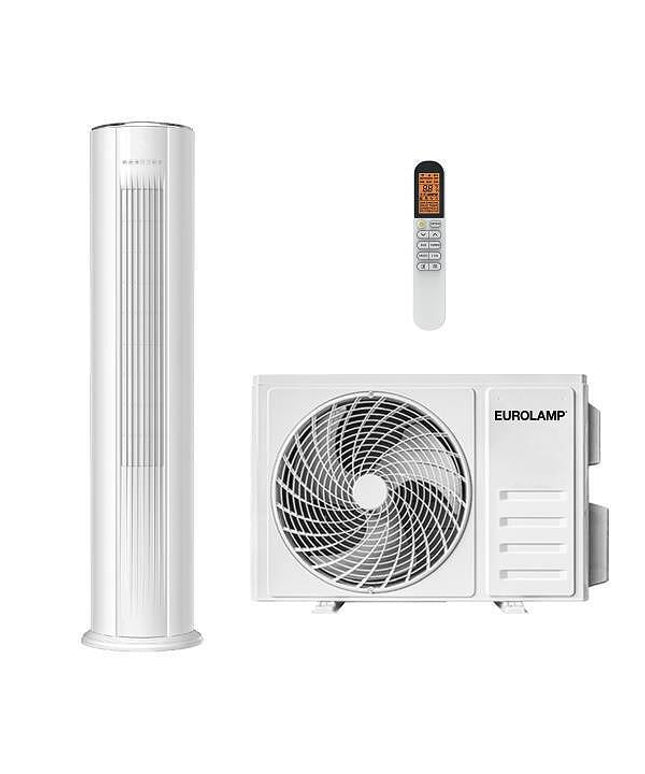 Инверторен търговски колонен климатик от Eurolamp, 24000BTU, с WiFi