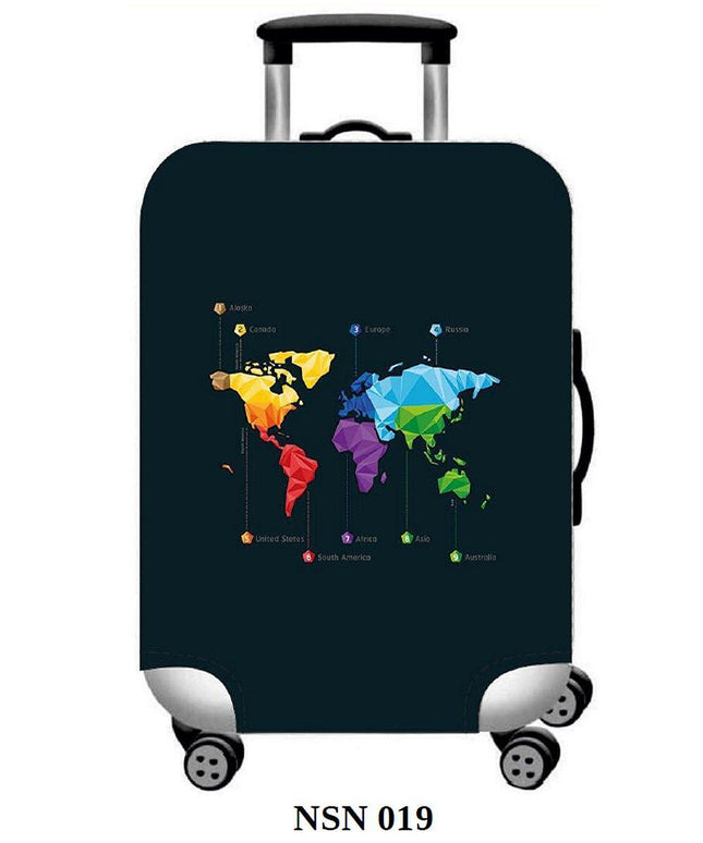 Калъф за куфар UYAR, 36x57x25см, S, черен с карта