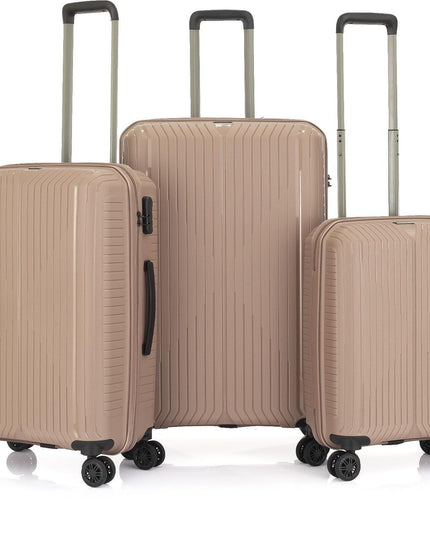 Комплект куфари UYAR, Carmilla, цвят Алмонд, 3 бр.