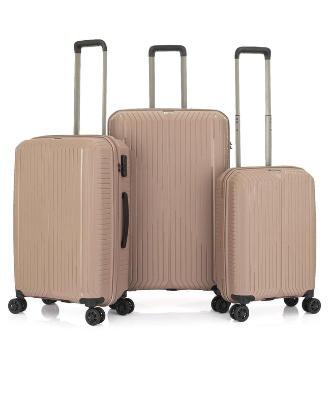 Комплект куфари UYAR, Carmilla, цвят Алмонд, 3 бр.