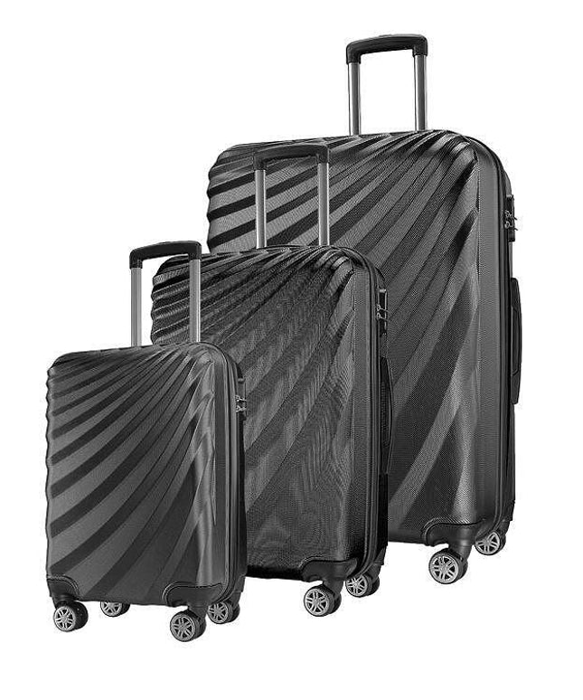 Комплект куфари WEXTA, черен, 3 бр