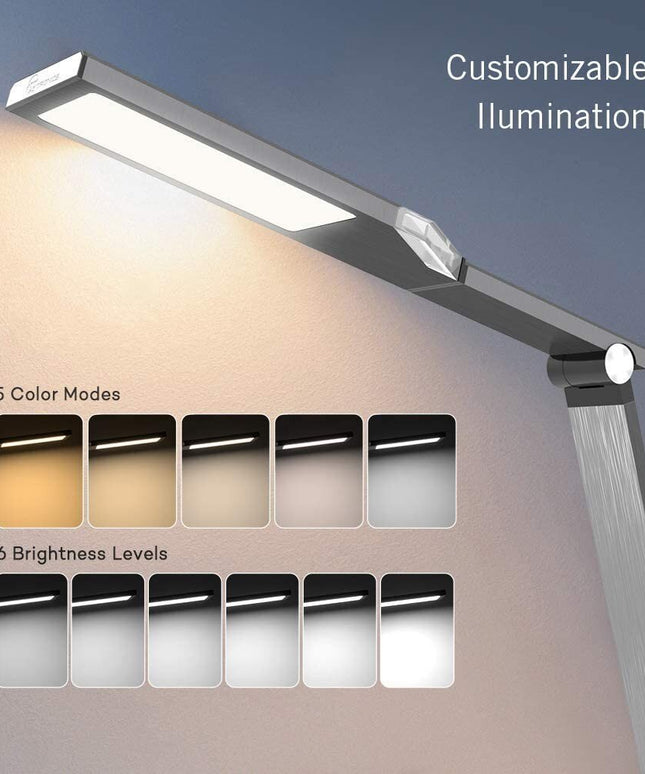 LED лампа за бюро TaoTronics DL063, Метално сива