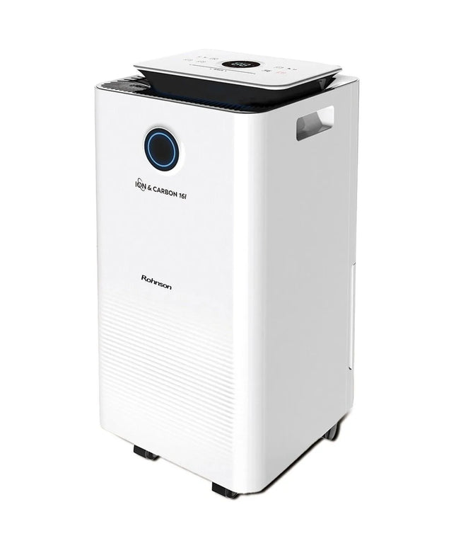Влагоабсорбатор Rohnson R-91716, 240 W, 16 литраден, Йонизатор, Таймер, Бял