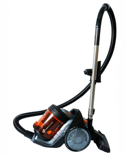 Циклонна прахосмукачка Adler AD 7065, 3-етапна система за филтриране, Клас А, без торба, 3000W, ЧеренОранжев