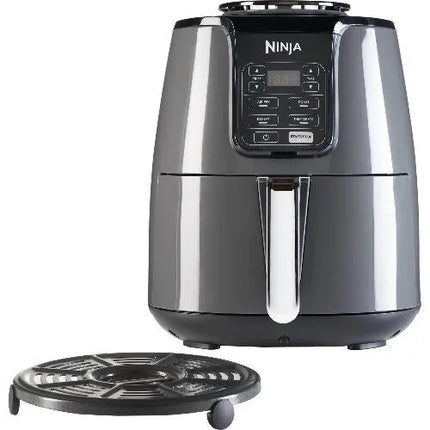 Фритюрник с горещ въздух Ninja Air AF100UK, 1550W, 4 функции за готвене, 3.8 л, СивЧерен