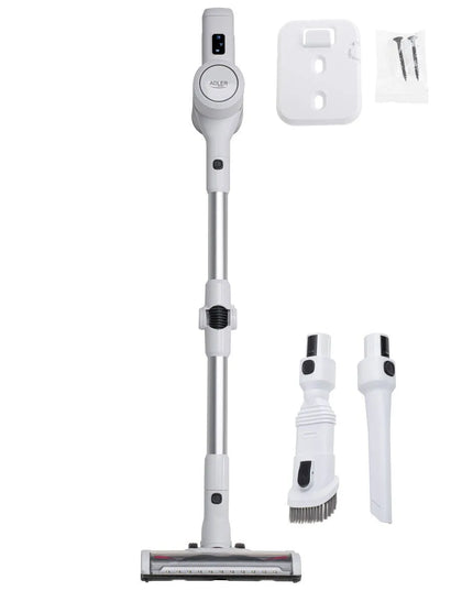 Вертикална прахосмукачка Adler AD-7060, 350W, 2 скорости, 3-степенна филтрация, 0,5л контейнер, Бял